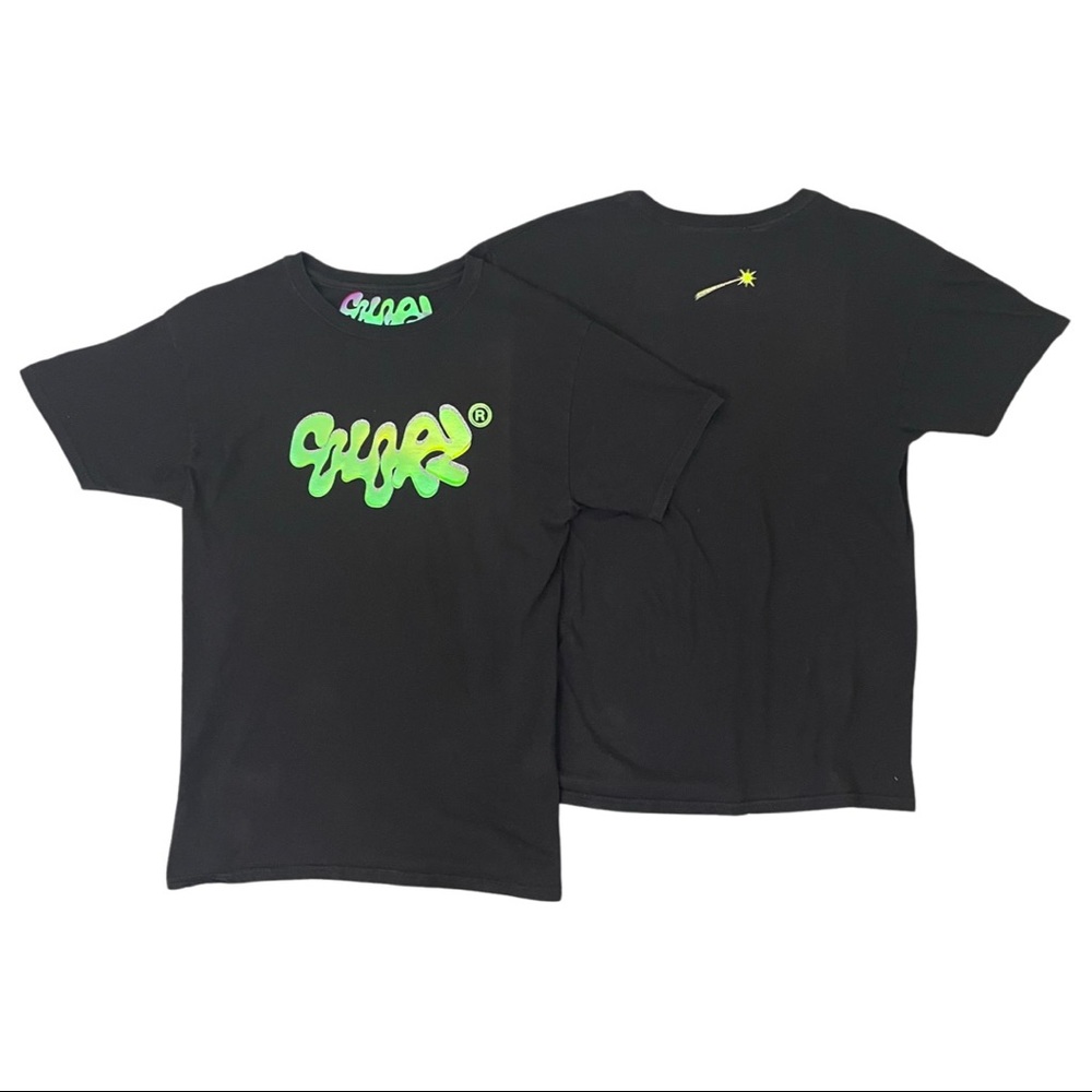 OFFICIAL COLORZ TEES AVAILABLE IN ALL SIZES, COLORWAY BLACK & HOLOGRAPHIC.